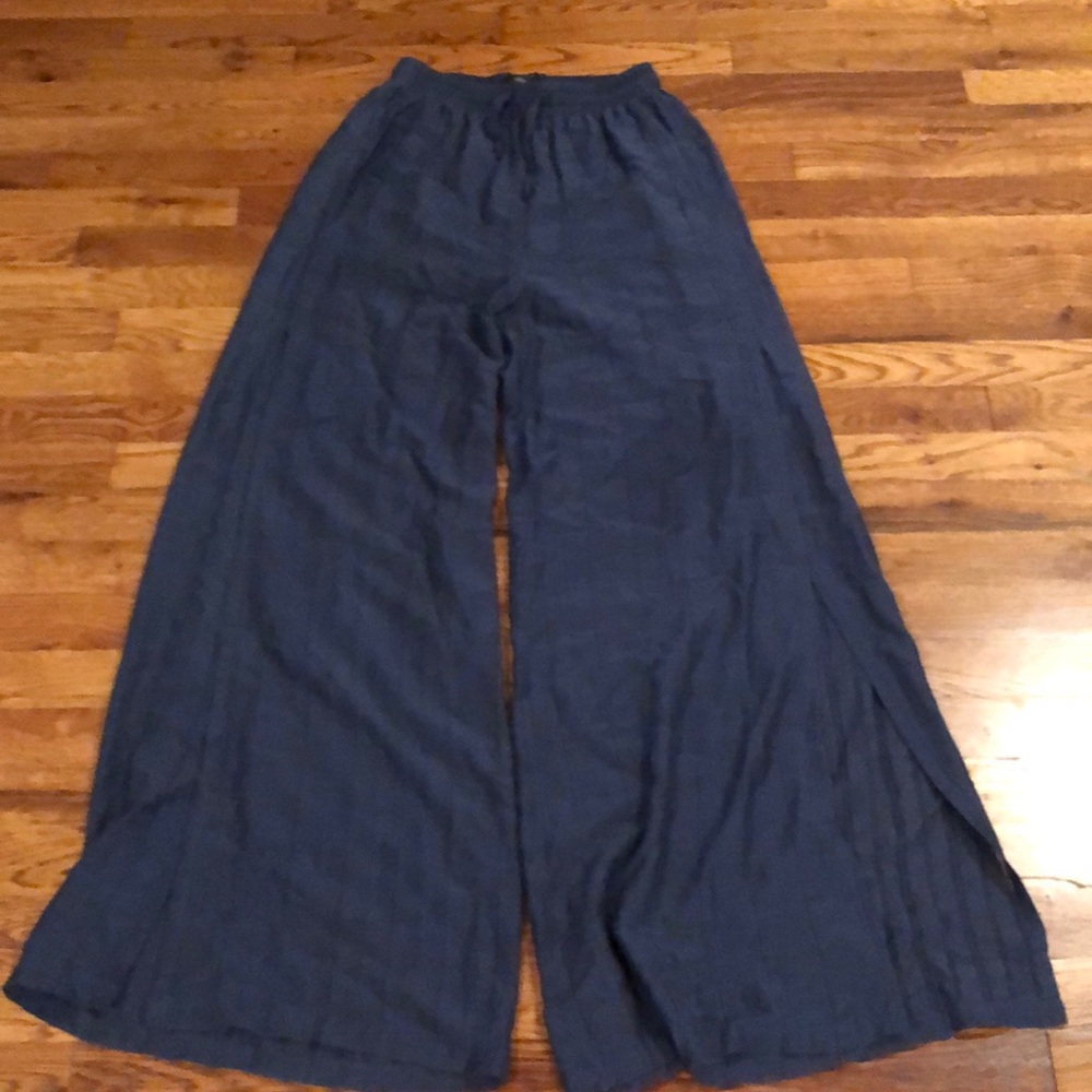 Cover up pants with stylish split leg